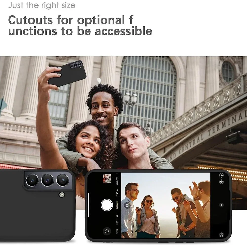Black Silicone Case for Google Pixel 6 Pro - Slim Durable Shockproof Cover